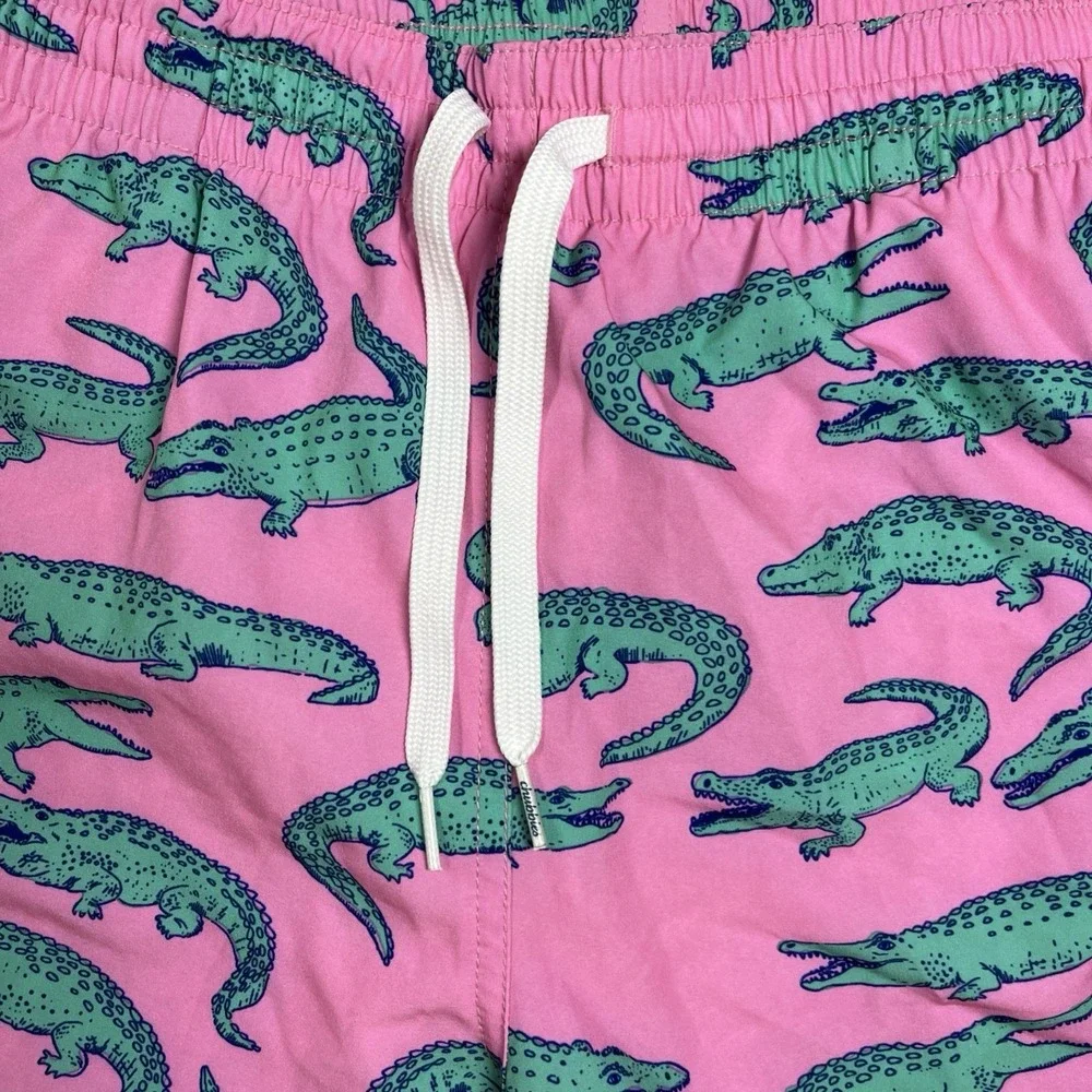 Chubbies Mens Glades Gators Swim Trunks Pink Shorts XL‎